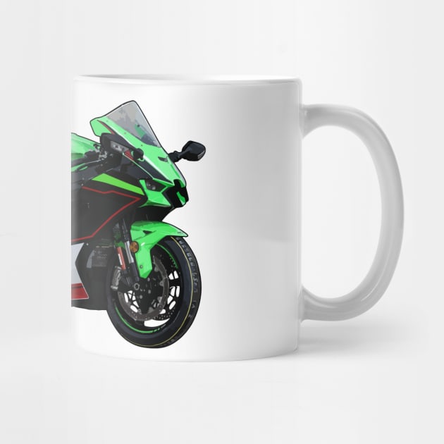 Ninja ZX10R Bike Illustration by KAM Std